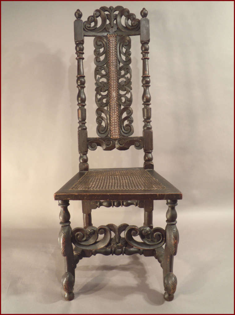 JACOBEAN SIDE CHAIR American Antiques