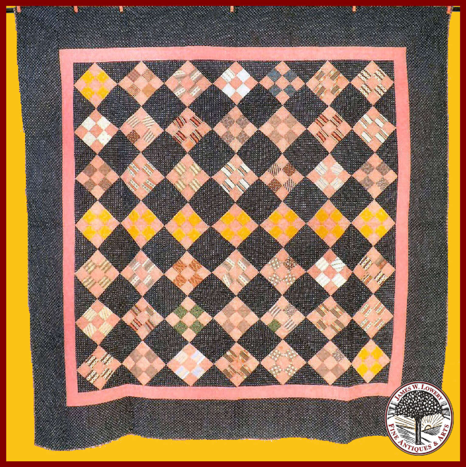 SQUARES AMERICAN QUILT American Antiques