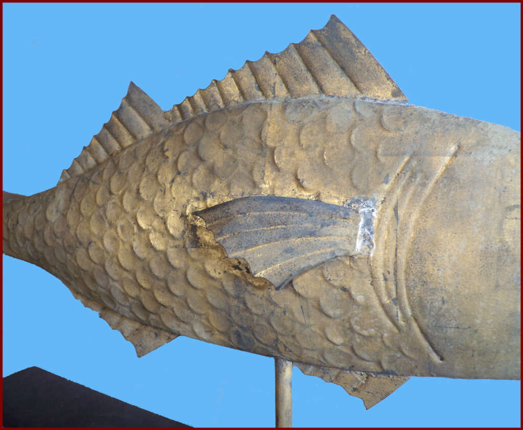 GILT MOLDED COPPER COD FISH WEATHERVANE – American Antiques
